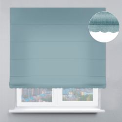 Римська штора Велюр з ажуром оливковий