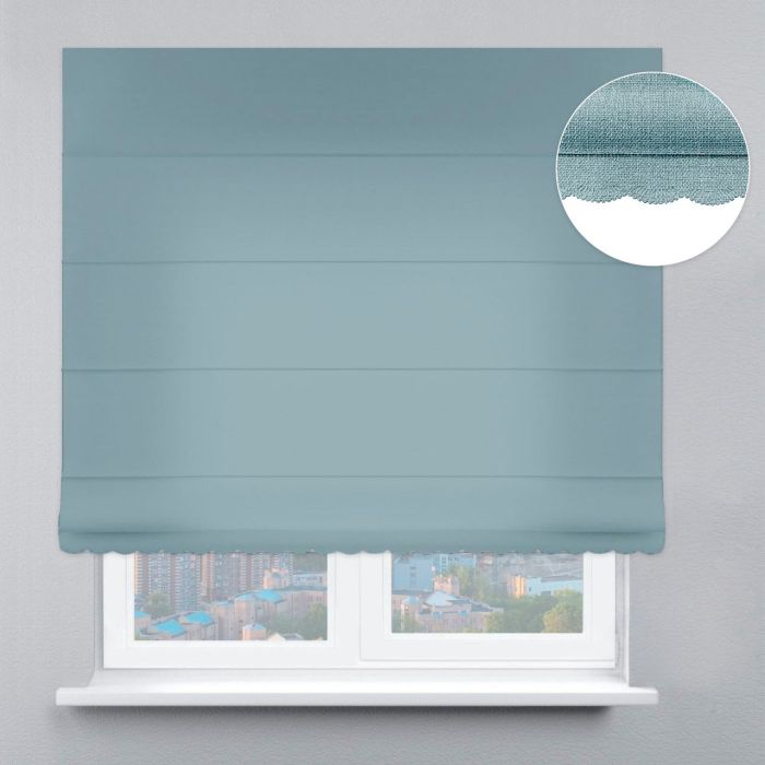 Римська штора Велюр з ажуром оливковий