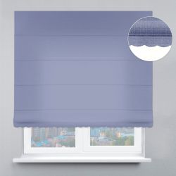 Римська штора Велюр з ланцюжковим карнизом з ажуром лавандовий