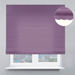 Римська штора DECOLIV Велюр с ажуром лиловый