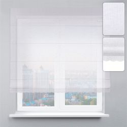 Римська штора Тюль з ажуром білий