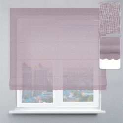 Римська штора Тюль із ланцюжковим карнизом із ажуром стальний