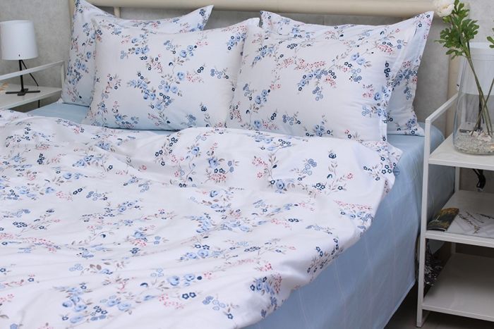 Комплект постільної білизни двоспальний наволочки 70*70см Сатин S536