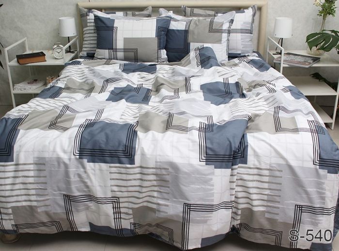 Комплект постільної білизни двоспальний наволочки 70*70см Сатин S540