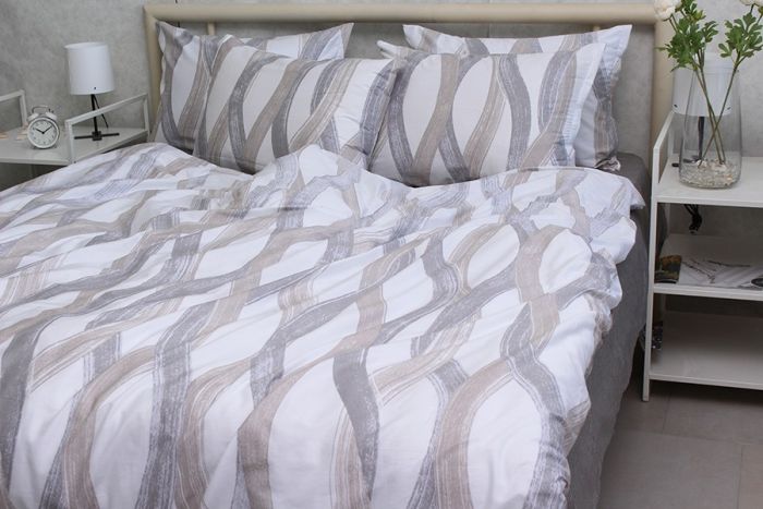 Комплект постільної білизни двоспальний наволочки 70*70см Сатин S541