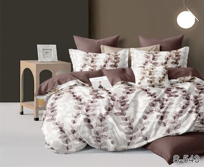 Комплект постільної білизни двоспальний наволочки 50*70см Сатин S543