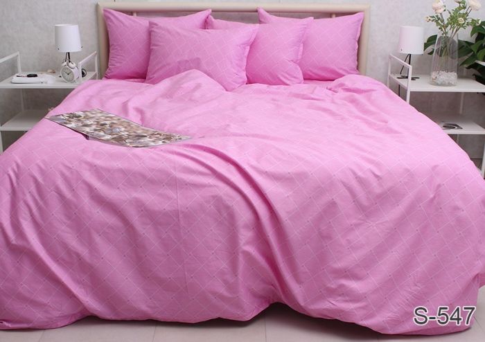 Комплект постільної білизни двоспальний наволочки 50*70см Сатин S-547