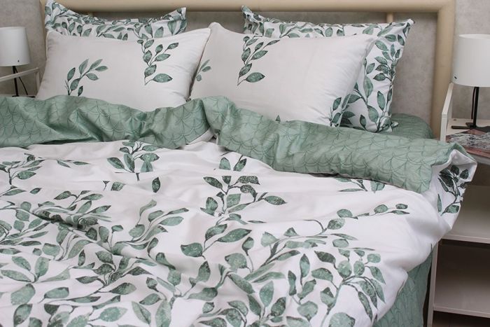 Комплект постільної білизни євро наволочки 70*70см Сатин S539