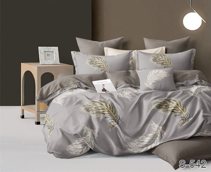 Комплект постільної білизни євро наволочки 70*70см Сатин S542