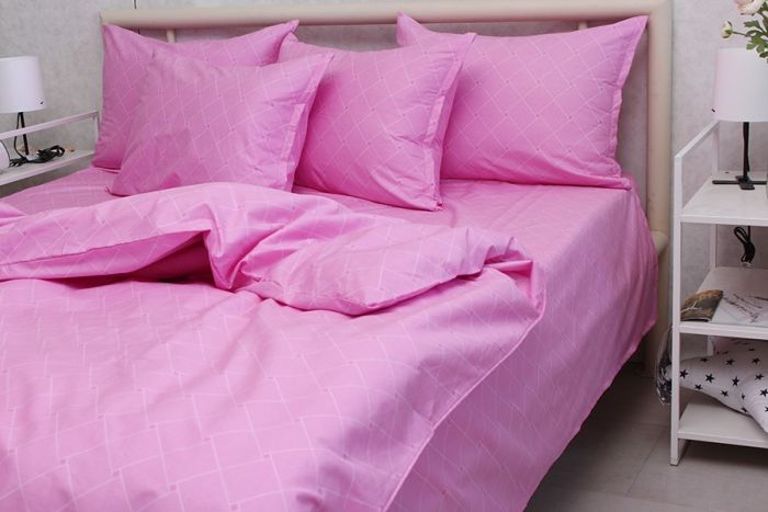 Комплект постільної білизни євро наволочки 70*70см Сатин S-547