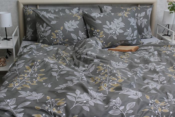 Комплект постільної білизни сімейний наволочки 70*70см Сатин S535