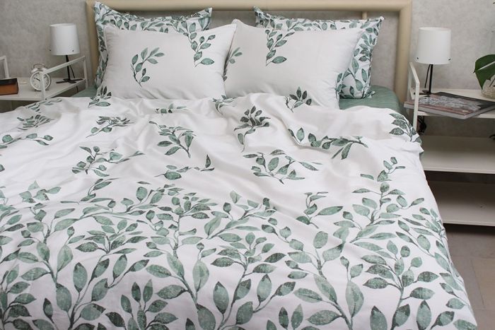 Комплект постільної білизни сімейний наволочки 70*70см Сатин S539