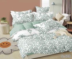 Комплект постільної білизни сімейний наволочки 70*70см Сатин S539