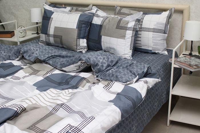 Комплект постільної білизни сімейний наволочки 70*70см Сатин S540