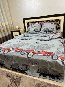 Комплект постільної білизни двоспальний Премиум 02-012 Бязь наволочки 50*70см