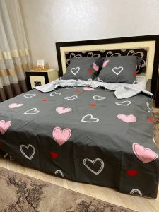 Комплект постільної білизни двоспальний Премиум 02-014 Бязь наволочки 50*70см