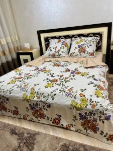 Комплект постільної білизни євро Премиум 03-007-1-3 Бязь наволочки 50*70см