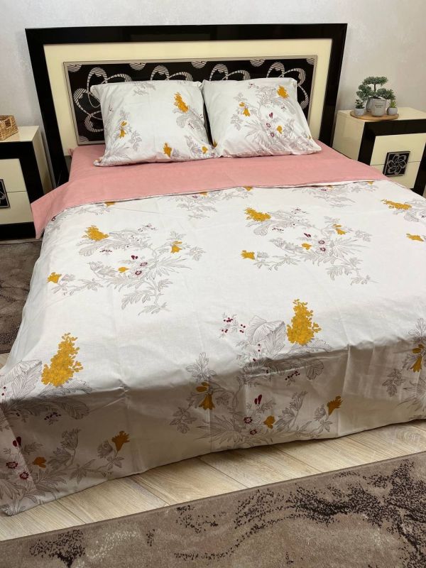 Комплект постільної білизни євро Премиум 03-007-1-4 Бязь наволочки 50*70см