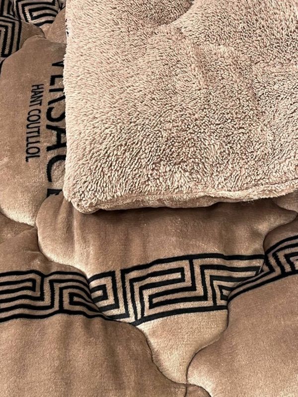 Ковдра-покривало фліс + вовна DR-01