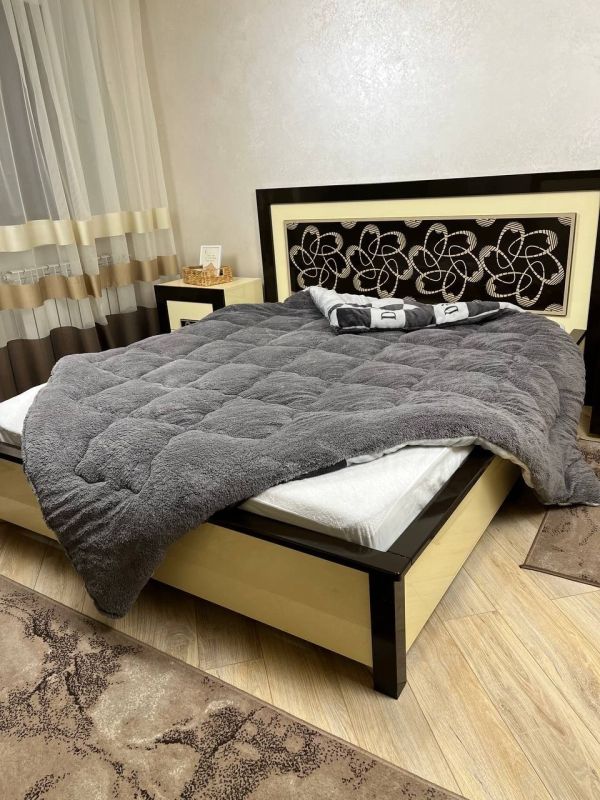 Ковдра-покривало фліс + вовна DR-03