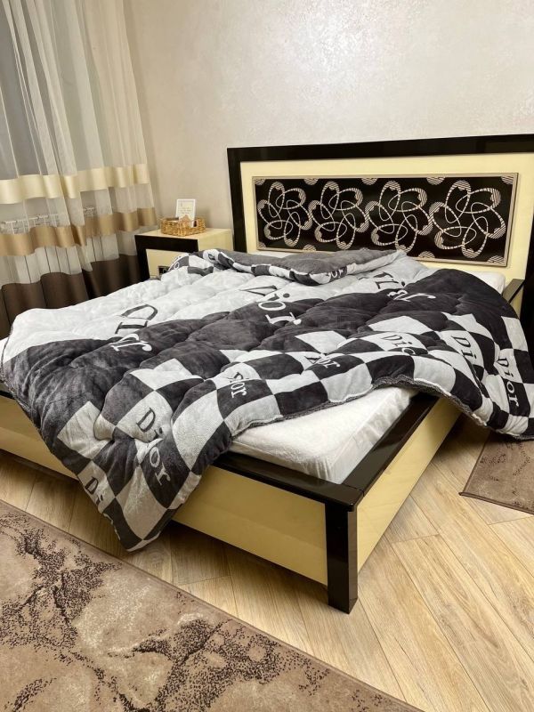 Ковдра-покривало фліс + вовна DR-03