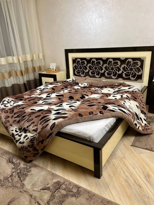 Ковдра-покривало фліс + вовна DR-04