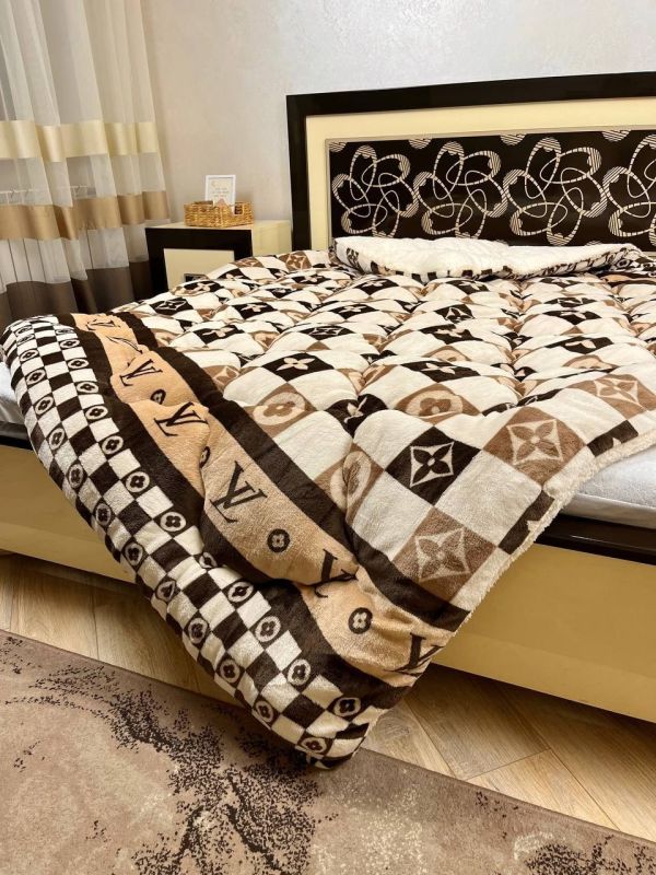 Ковдра-покривало фліс + вовна DR-05