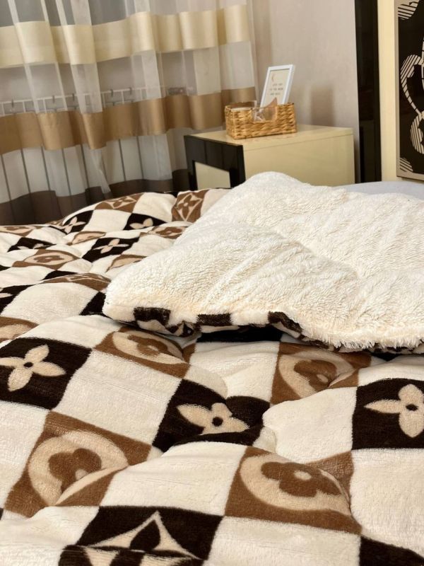 Ковдра-покривало фліс + вовна DR-05