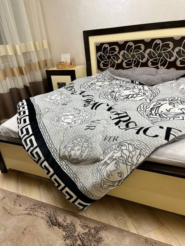 Ковдра-покривало фліс + вовна DR-06