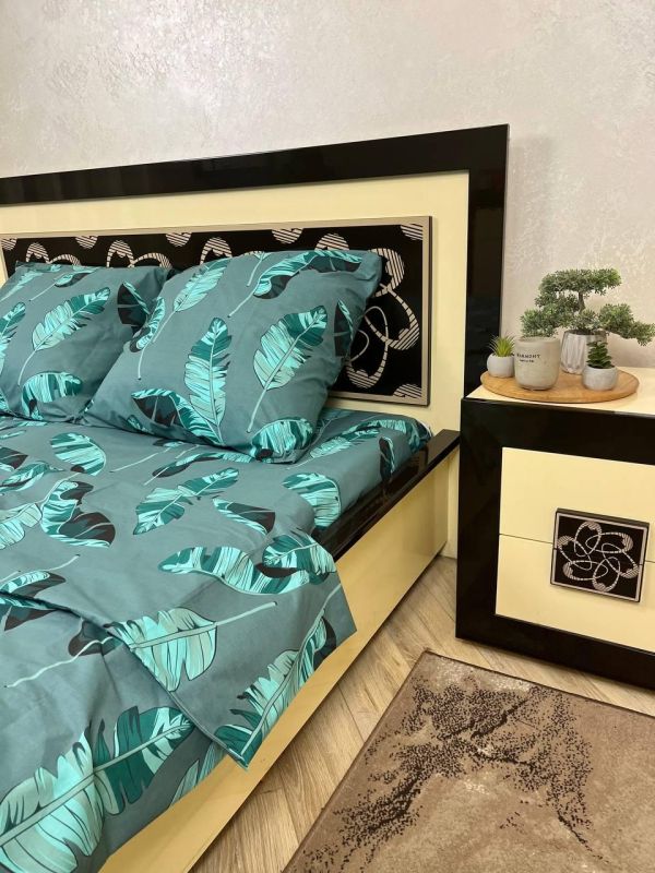 Комплект постільної білизни двоспальний Премиум 100-02 Бязь наволочки 50*70см