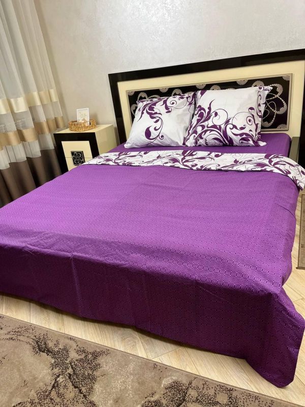 Комплект постільної білизни євро Премиум 10-007-3 Бязь наволочки 50*70см