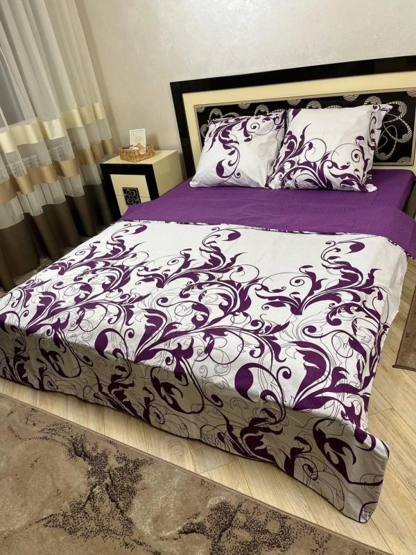 Комплект постільної білизни євро Премиум 10-007-3 Бязь наволочки 50*70см