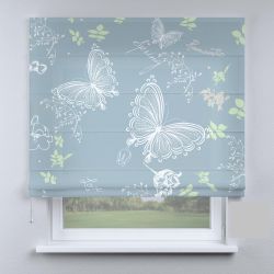 Римська штора з ланцюжковим карнизом метелики Папіліо Тройдес