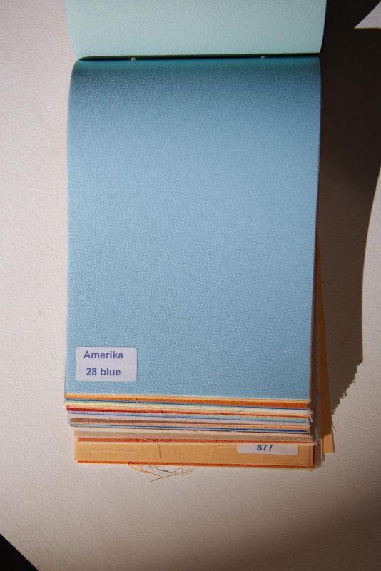 Римські штори DECOLIV з ланцюжковим карнизом Amerika блакитний