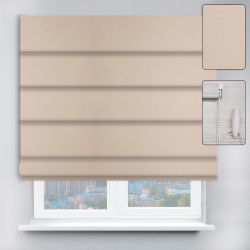 Римські штори з ланцюжковим карнизом Berlin молочний