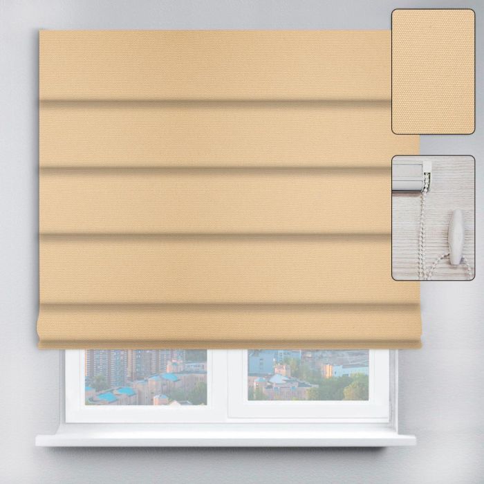 Римські штори DECOLIV з ланцюжковим карнизом Berlin світло-жовтий