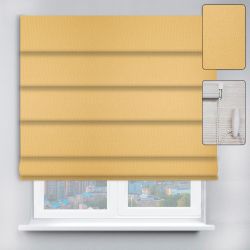 Римські штори з ланцюжковим карнизом Berlin жовтий