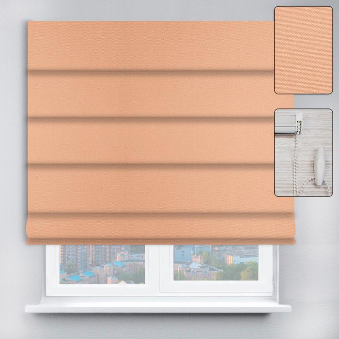Римські штори DECOLIV з ланцюжковим карнизом Berlin персиковий