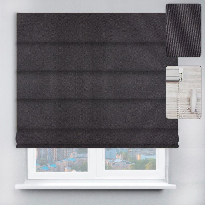 Римські штори DECOLIV з ланцюжковим карнизом Berlin графітовий