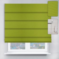 Римські штори з ланцюжковим карнизом Berlin салатовий