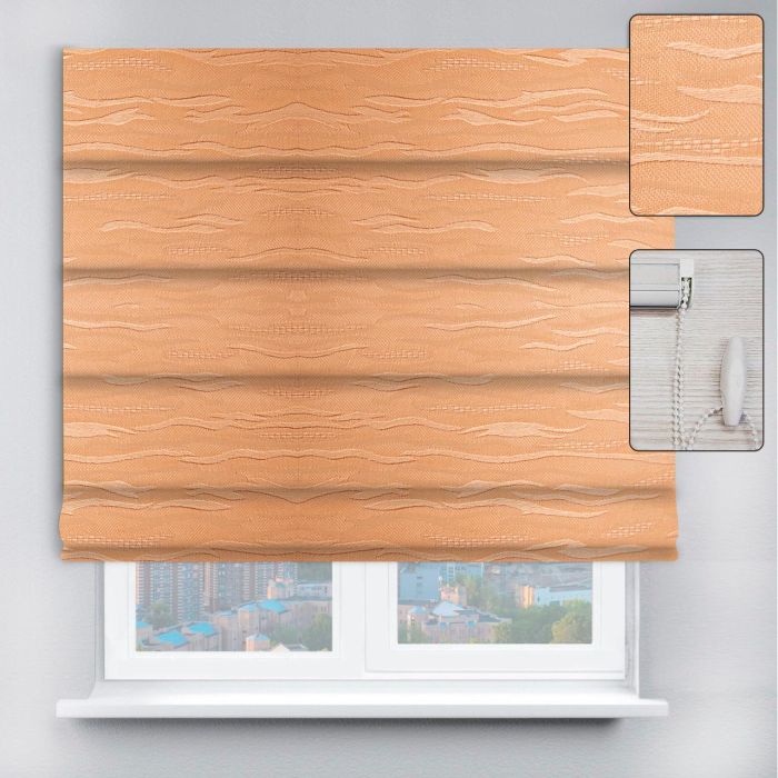 Римські штори DECOLIV з ланцюжковим карнизом Lazur помаранчевий