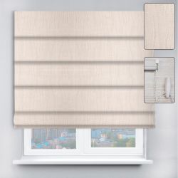 Римські штори з ланцюжковим карнизом Lazur молочний