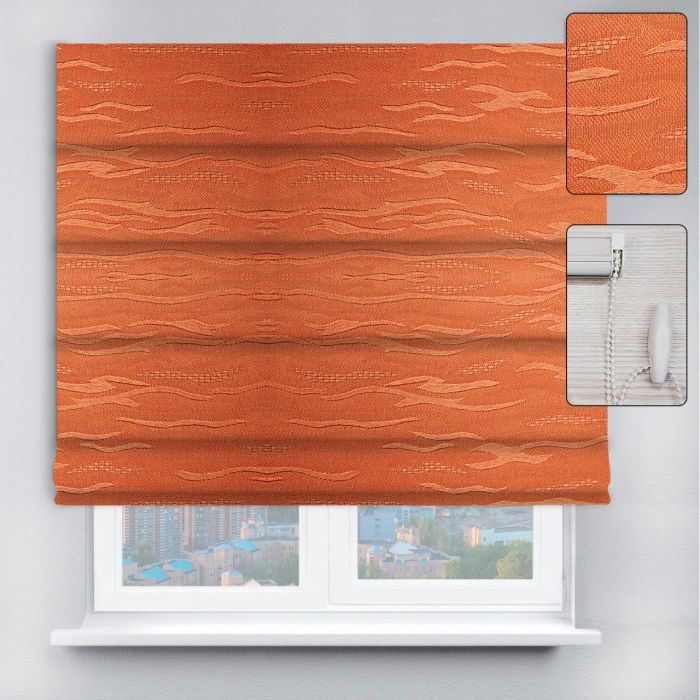 Римські штори DECOLIV з ланцюжковим карнизом Lazur цегляний