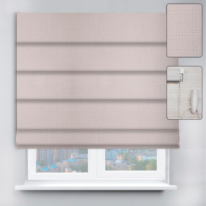 Римські штори DECOLIV з ланцюжковим карнизом Льон білий