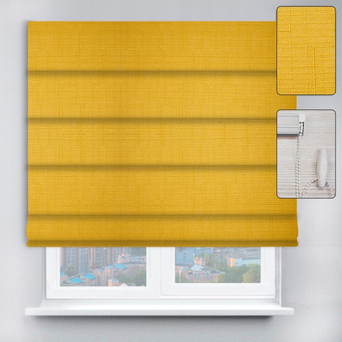 Римські штори DECOLIV з ланцюжковим карнизом Льон жовтий