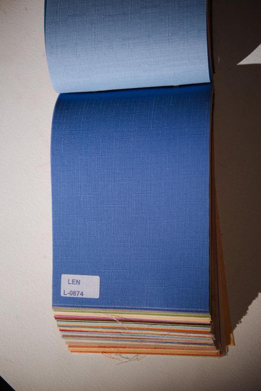 Римські штори DECOLIV з ланцюжковим карнизом Льон синій