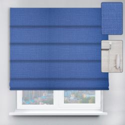 Римські штори DECOLIV з ланцюжковим карнизом Льон синій
