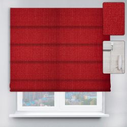 Римські штори з ланцюжковим карнизом Льон бордовий