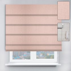 Римські штори з ланцюжковим карнизом Льон молочний