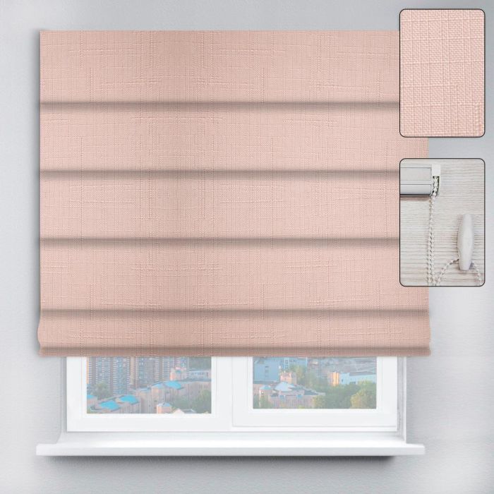 Римські штори DECOLIV з ланцюжковим карнизом Льон молочний